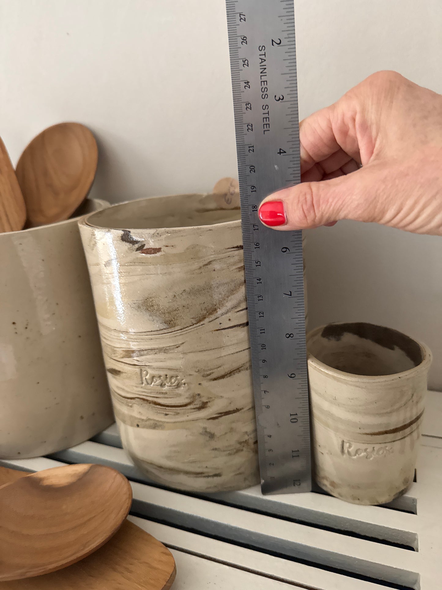 Pot voor keukengerei in vintage