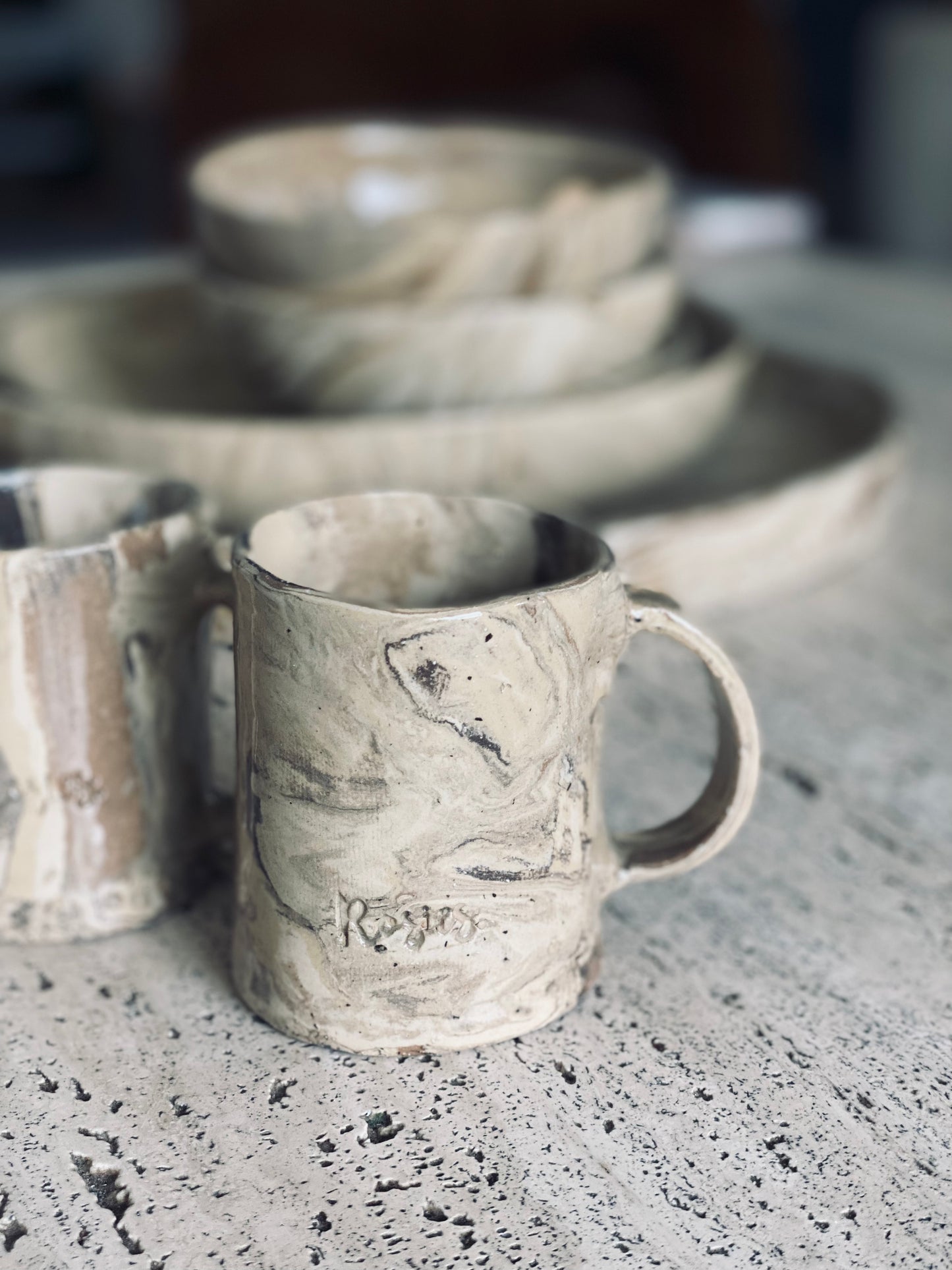 "Vintage" Koffietas met oor