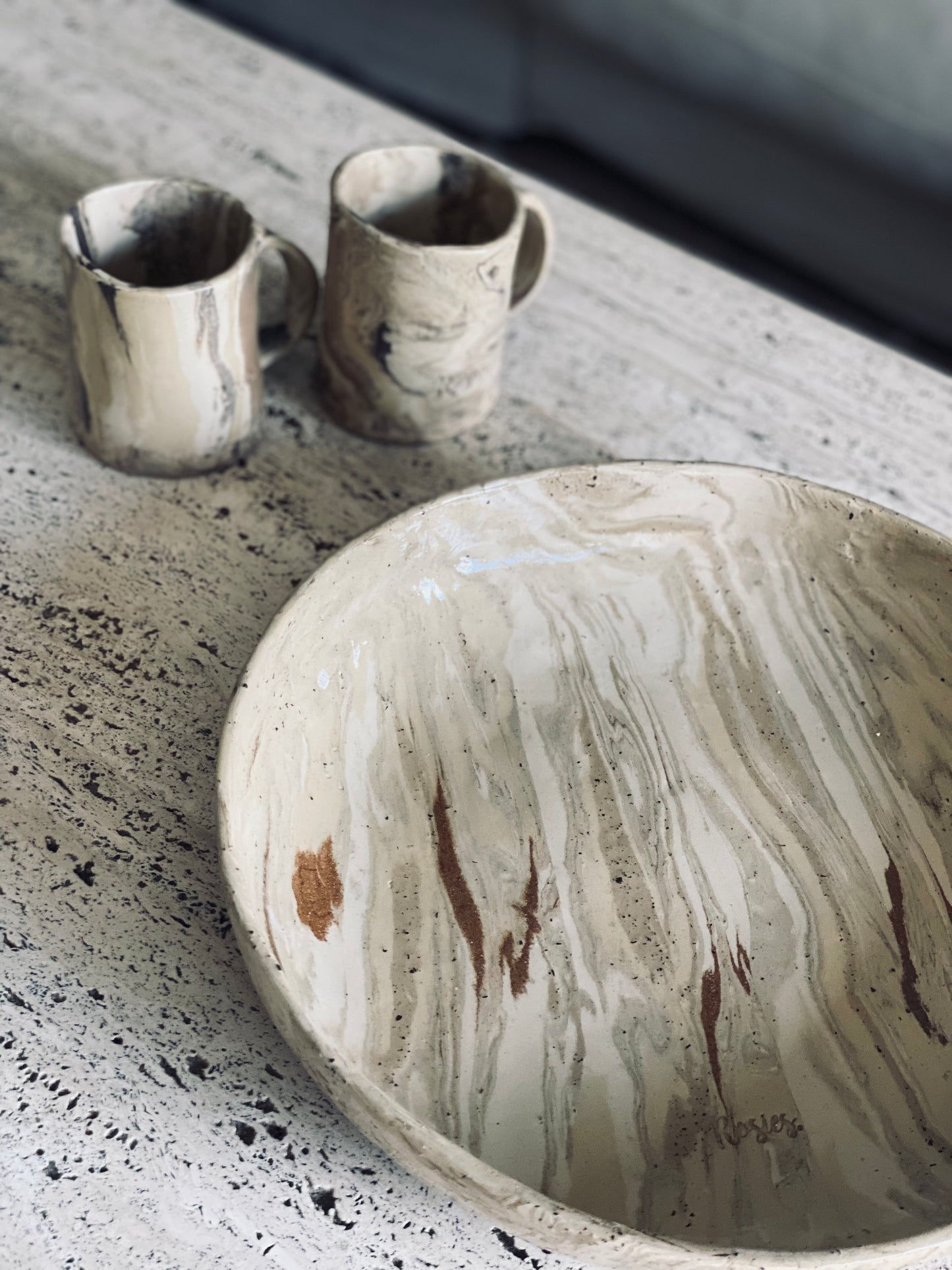 "Vintage" Serveerschaal X-large