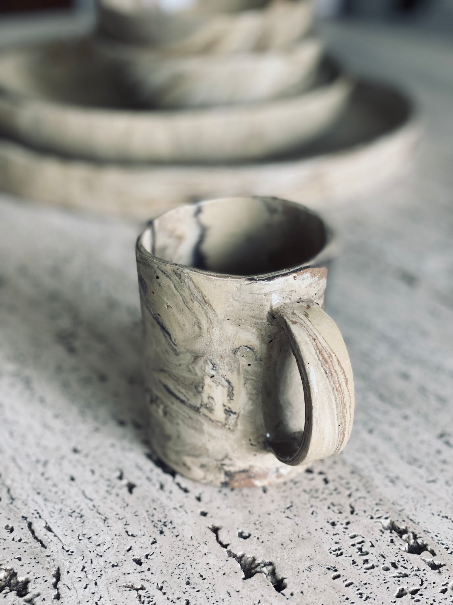 "Vintage" Koffietas met oor