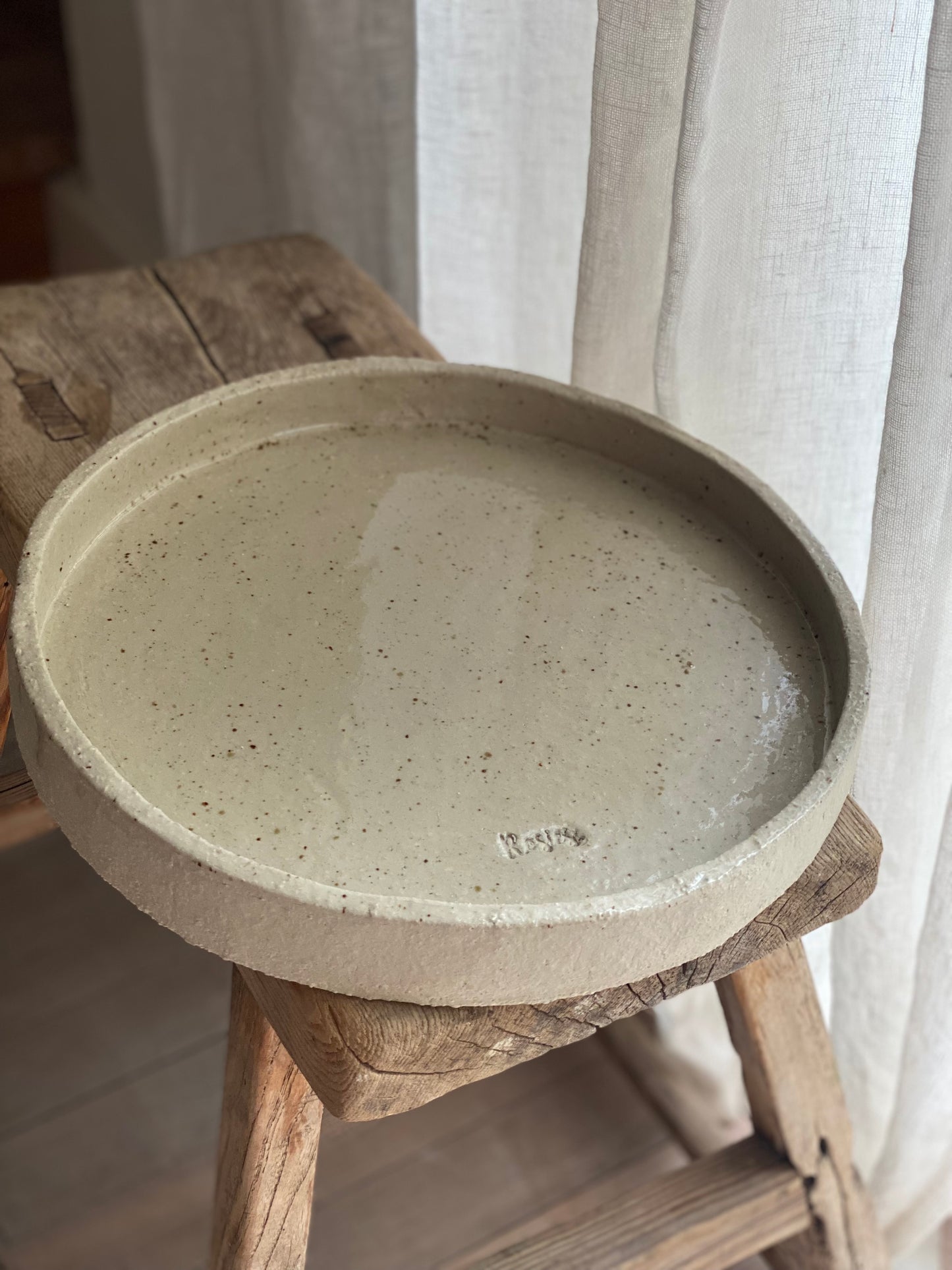 "Sahara" Schaal rechte rand diameter 2