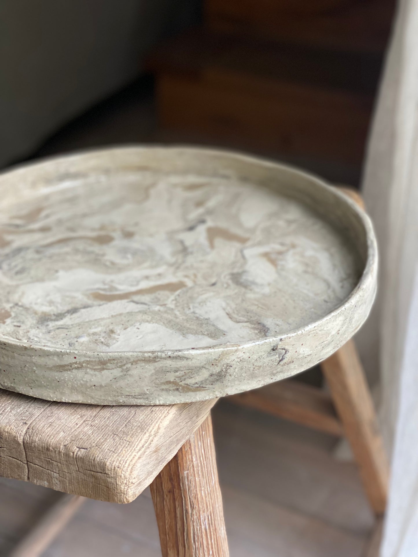 "Vintage" Schaal rechte rand diameter 3