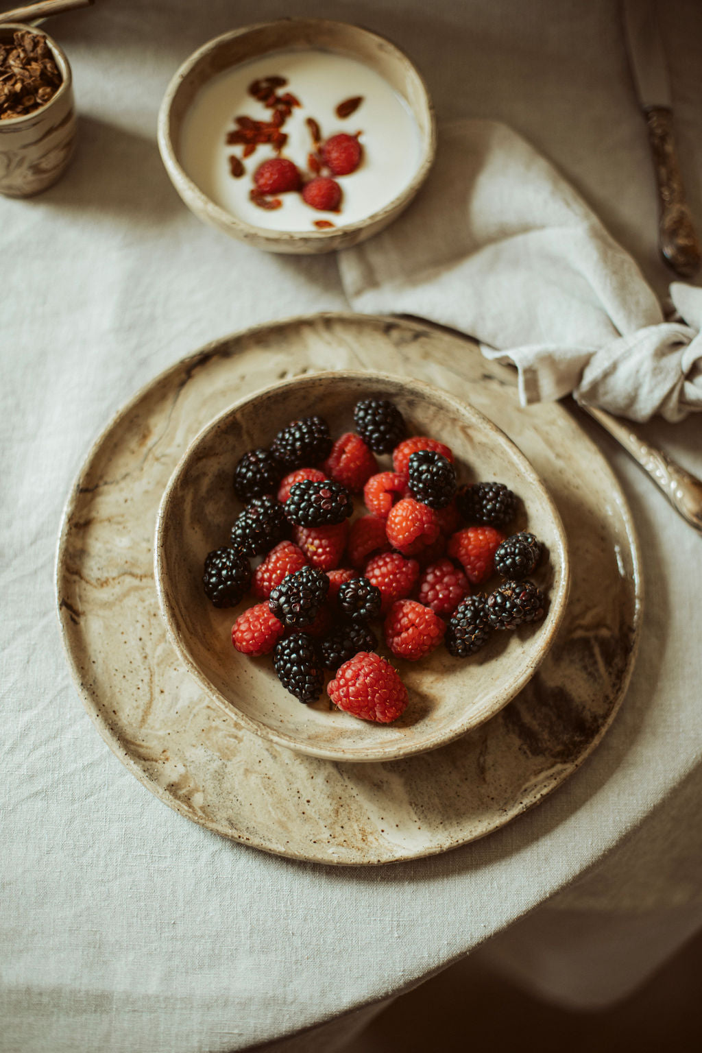 "Vintage" Schaal ontbijt