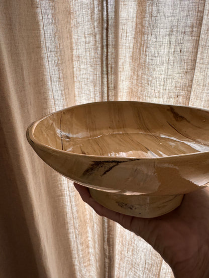 Vintage schaal op voet large