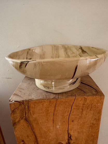 Vintage schaal op voet large