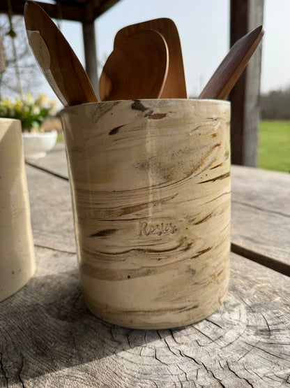 Pot voor keukengerei in vintage