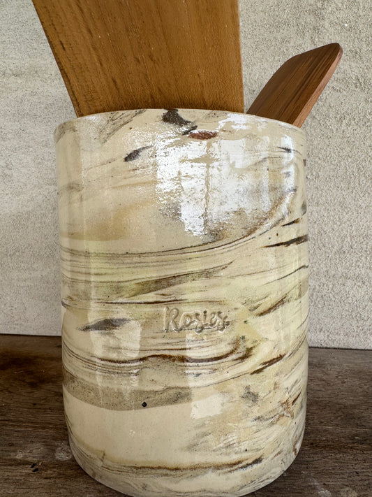 Pot voor keukengerei in vintage